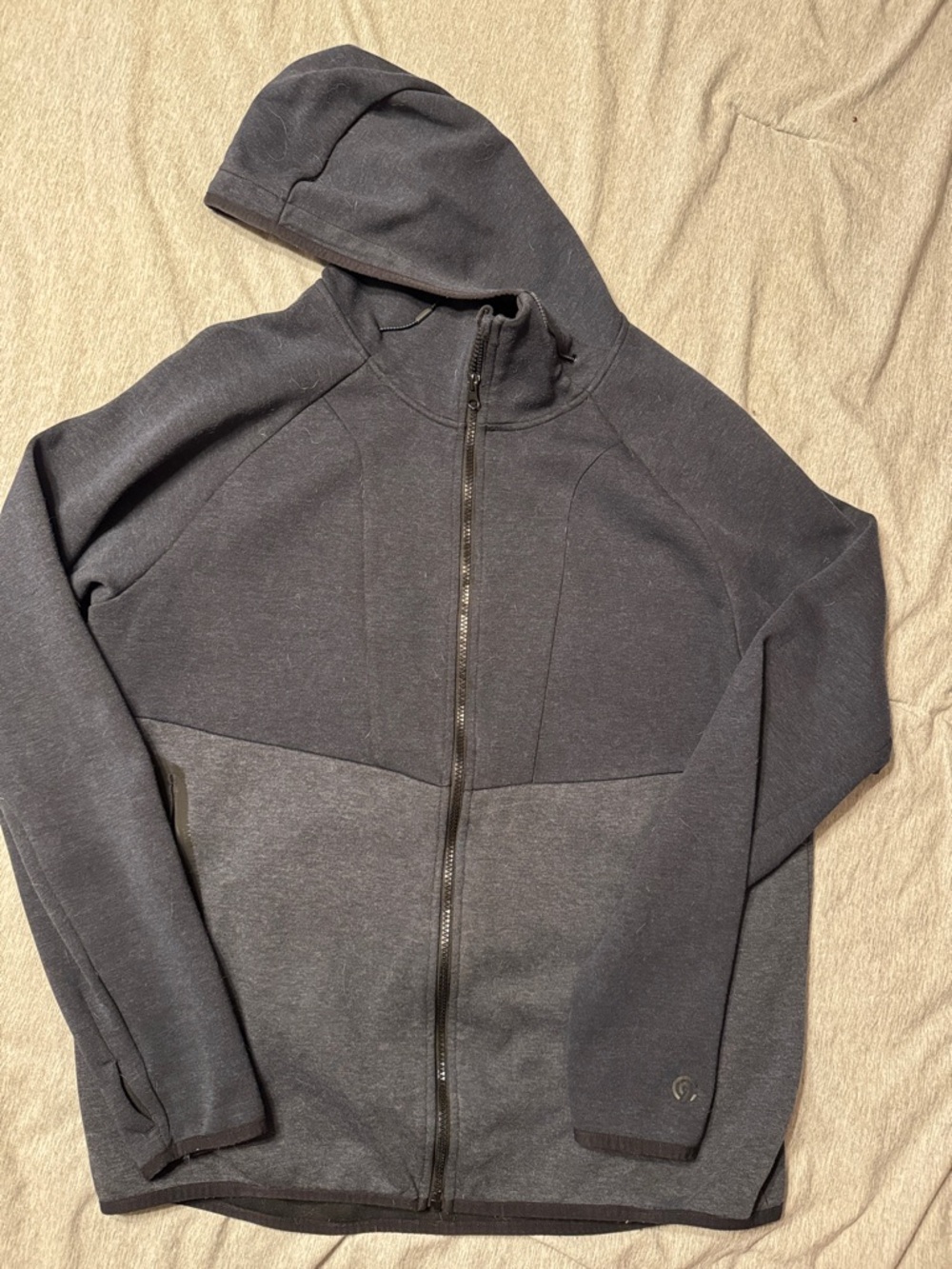 Champion Men’s Performance Full-Zip Hoodie Jacket - Black and Dark Gray